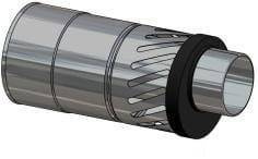 Ustnik poziomy długi 80*125/900 mm nr kat: PS UHDK 80*125