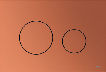 TECEloop przycisk spłukujący do WC z tworzywa czerwony brąz metaliczny 9240937