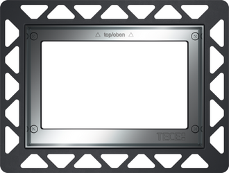 TECE ramka montażowa do montażu zlicowanego chrom 9240649