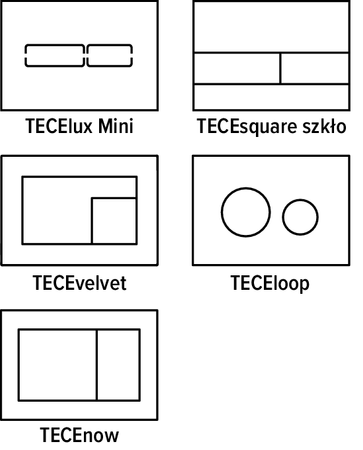 TECE płytka maskująca z koszem na kostkę czyszczącą II (TECElux Mini, TECEsquare szkło, TECEvelvet, TECEloop i TECEnow)