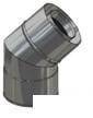 Kolano koncentryczne 45 stopni fi 80*125 nr kat: PS KSK 45/80*125