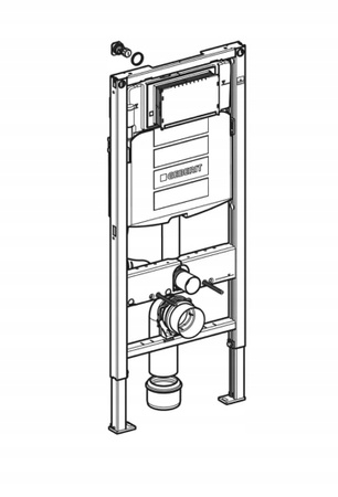 Stelaż podtynkowy do toalety Geberit Duofix 111.320.00.5