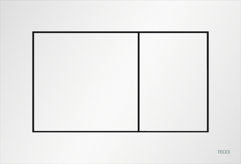 TECEnow przycisk spłukujący do WC z tworzywa biały matowy 9240417