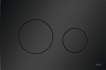 TECEloop przycisk spłukujący do WC z tworzywa czarny matowy 9240925