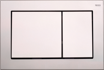 TECEbase przycisk spłukujący do WC z tworzywa chrom matowy 9240702