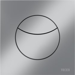 TECEflushpoint przycisk spłukujący z tworzywa, spłukiwanie dwoma ilościami wody, kwadratowa obudowa przycisku chrom matowy 9240980