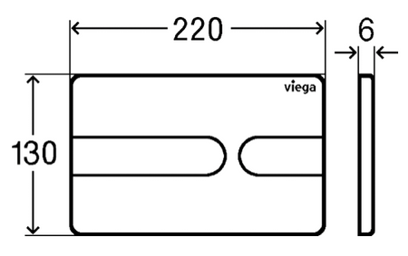VIEGA Przycisk Visign for Style 23 Chrom