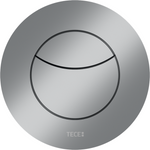 TECEflushpoint przycisk spłukujący z tworzywa, spłukiwanie dwoma ilościami wody, okrągła obudowa przycisku chrom matowy 9240983