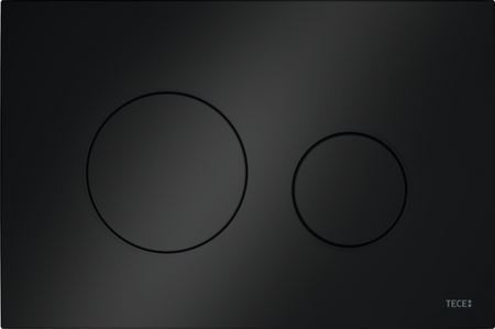 TECEloop przycisk spłukujący do WC z tworzywa czarny połysk 9240924