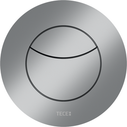 TECEflushpoint przycisk spłukujący z tworzywa, spłukiwanie dwoma ilościami wody, okrągła obudowa przycisku chrom matowy 9240983