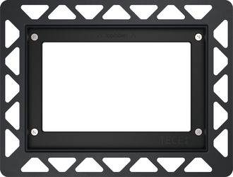 TECE ramka montażowa do montażu zlicowanego czarna 9240647