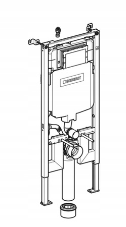 Stelaż podtynkowy do toalety Geberit Duofix Sigma 8 cm