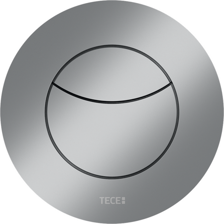TECEflushpoint przycisk spłukujący z tworzywa, spłukiwanie dwoma ilościami wody, okrągła obudowa przycisku chrom matowy 9240983