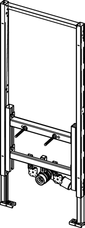 TECEprofil stelaż do bidetu podwieszanego, wysokość montażowa 1120 mm