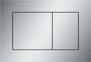 TECEnow przycisk spłukujący do WC z tworzywa chrom matowy 9240402