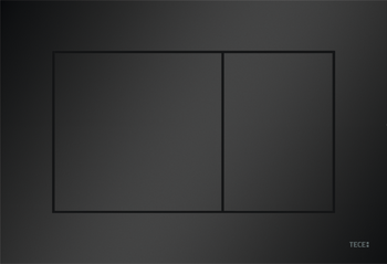 TECEnow przycisk spłukujący do WC z tworzywa czarny matowy 9240407